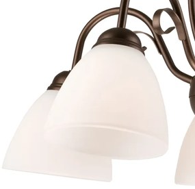 Lampadario a sospensione con catena ADELLE 5xE27/60W/230V