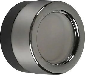 Ideal Lux - Plafoniera LED per bagno LOLLY 1xGX53/9W/230V Ø 10,5 cm nero/fumé