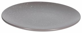 Kave Home - Piatto piano Aratani in ceramica grigio scuro