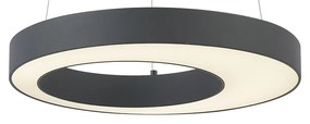 Lampada a sospensione moderna nera 50 cm con LED dimmerabile a 3 livelli - Organici