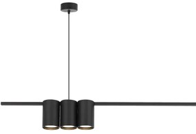 Lampadario a sospensione con filo GENESIS 5xGU10/8W/230V nero