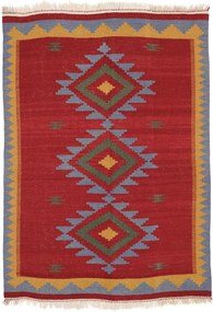 Gashghai Tappeto persiano 140 x 200 Rosso (Iran) Annodato A Mano