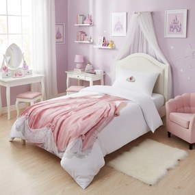 Parure copripiumino singolo in cotone Kids Princess Rosa