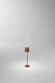 Lampada da tavolo ricaricabile a batterie minidiva led 1,5w 3000k c...