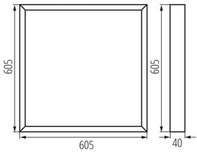 Kanlux 37275 - Pannello a plafone LED BLINGO LED/34W/230V 60x60 cm