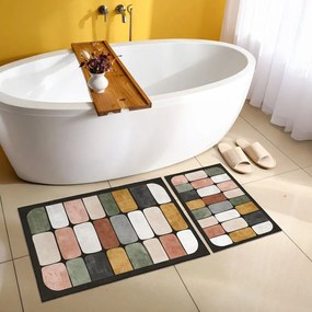 Set di tappetini per il bagno 2 pz 60x100 cm – Foutastic