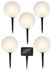 SET 5x Lampada LED solare LED/3,2V multicolore