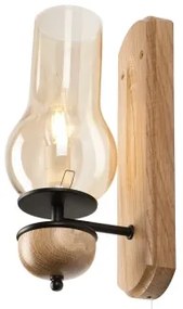 Brilagi - LED Applique COTTAGE 1xE14/40W/230V quercia/marrone