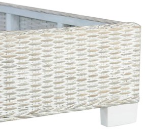 Giroletto grigio in rattan naturale 140x200 cm