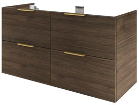 Mobile da bagno sospeso sotto lavabo L 120 x H 64 x P 48 cm lucido, 4 cassetti SENSEA Neo