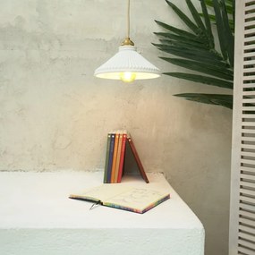 Apparecchio a sospensione bianco, altezza 150 cm Elena - SULION