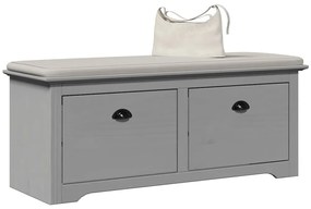 Panca Da Ingresso Bodo Grigia 114x40x45 Cm /