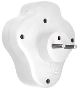 Solight P99USBC- Multipresa con un USB A+C charger e interruttore 2x10A bianco