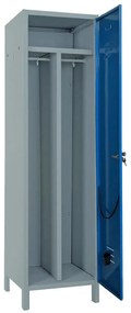 Armadio alto Pratiko Spogliatoio Sp/Pul 50 a/blu in acciaio, grigio e blu L 50 x H 179.5 x P 50 cm, 1 anta, da interno