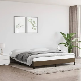Giroletto marrone scuro 160x200 cm in tessuto
