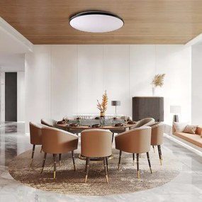 Lampada LED da soffitto KERN LED/80W/230V Ø 80 cm nera + telecomando