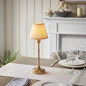 Endon 114811 - Lampada da tavolo ricaricabile LED dimmerabile BURLEY LED/1,5W/5V ottone/bianco