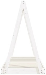 Giroletto per bambini bianco 70x140cm in legno massello di pino