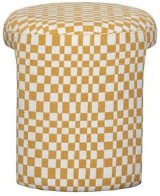 Sgabello giallo imbottito Charlie – WOOOD