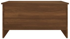 Tavolino rovere marrone 80x55,5x41,5 cm in legno multistrato