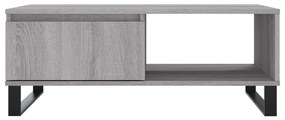 Tavolino da salotto grigio sonoma 90x60x35 cm legno multistrato