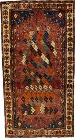 Shiraz Tappeto 120 x 220 Rosso (Iran) Annodato A Mano