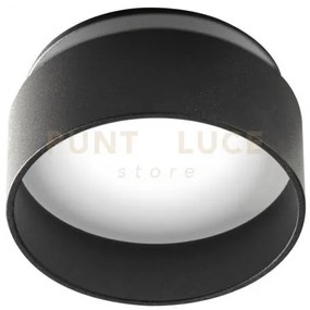 Gfa1211- faretto da incasso nero 2 luci attacco gu10 tondo d.8cm