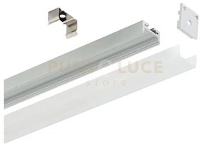 Gstp180- profilo in alluminio a parete/soffitto colore grigio piu d...