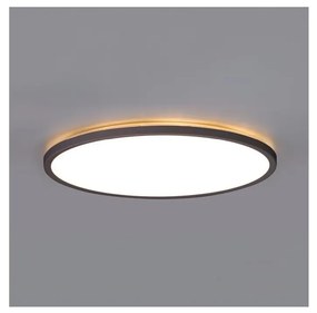 Lampada LED bagno NIVERA LED/24W/230V IP54 Ø30 cm nera con sensore + DO