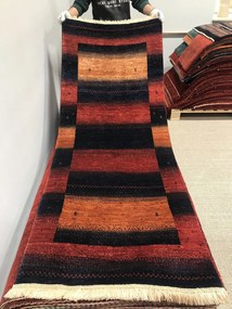 Loribaft Tappeto persiano 80x200 Rosso (Iran) Annodato A Mano