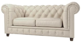 Divano in velluto crema 178 cm Cambridge - Ropez