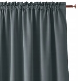 Tenda decorativa in grigio scuro 140 x 250 cm