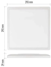 Plafoniera LED FLORI LED/18W/230V 4000K bianco 29x29 cm