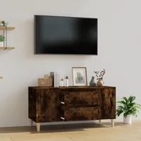 Mobile Porta TV Rovere Fumo 102x44,5x50 cm in Legno Multistrato 819601