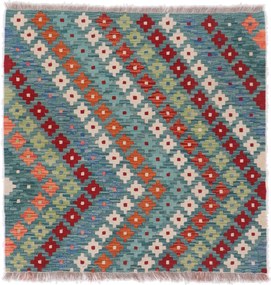 Kilim Tappeto 90 x 90 (Afghanistan) Tessuto A Mano