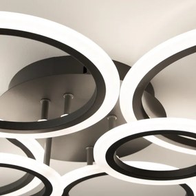 Brilagi - Lampadario a plafone LED dimmerabile ORBITS LED/85W/230V 3000-6500K nero + +TC