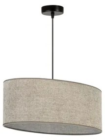 Duolla - Lampadario a sospensione con filo OVAL 1xE27/15W/230V marrone