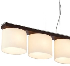 Argon 1550 - Lampadario CAR 4xE27/60W/230V marrone