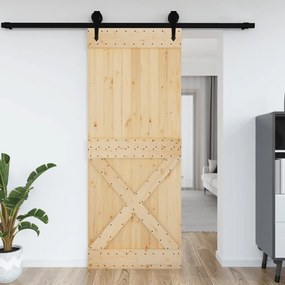 Porta Narvık 90x210 Cm İn Legno Massello Di Pino /
