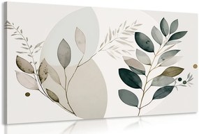 Quadro su tela – Piantine boho in cerchio