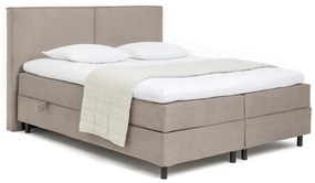 Letto boxspring grigio tortora con contenitore 180x200 cm Elva Bold – Bonami Selection