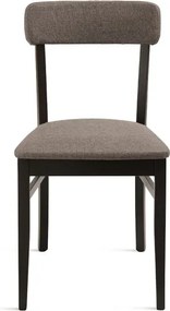 Sedia in tessuto Caffčlatte con struttura in legno LIPSIA 2 sedie