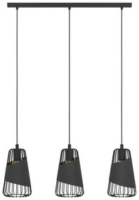 Eglo 49448 - Lampadario a sospensione con filo AUSTELL 3xE27/60W/230V