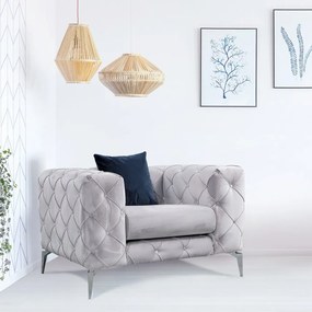 Poltrona grigio chiaro Como - Artie