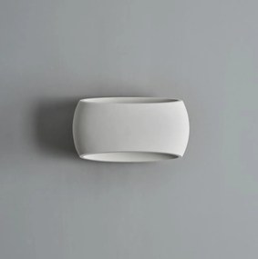 Applique da Parete CURVY in Gesso Pitturabile E27