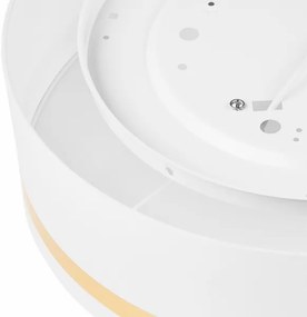 Plafoniera SIRJA STRIPE 4xE27/15W/230V diametro 45 cm bianco