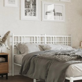 Testiera İn Metallo Bianco 150 Cm /