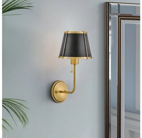 Hinkley HK-CLARKE1-BR-BK - Applique CLARKE 1xE27/40W/230V ottone/nero