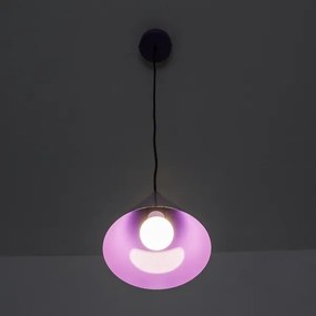 Lampada a sospensione su cavo ETNA II 1xE27/15W/230V Ø 18,5 cm viola