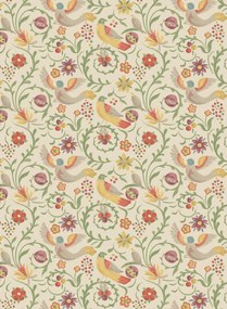 GP & J Baker Carta da parati Royal Court - Red/ Green